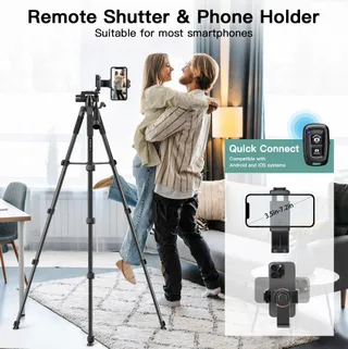 VICTIV 2025 Camerastatief 172cm Aluminium DSLR iPhone — miniatuur 5