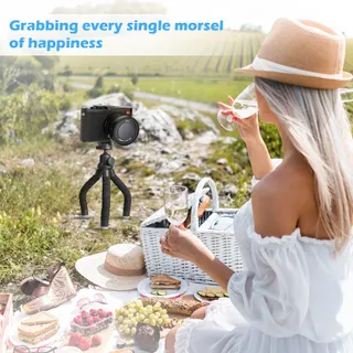 UBEESIZE Mini Statief Smartphone Camera Bluetooth Zwart — miniatuur 7