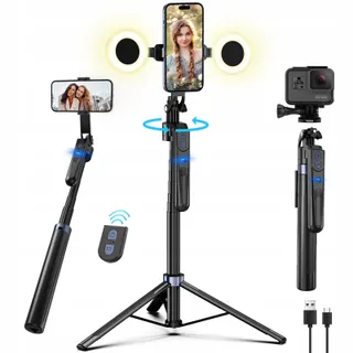YUANRAN 180CM Telefoonstandaard Gezichtsvolgend Draaibaar — miniatuur 1