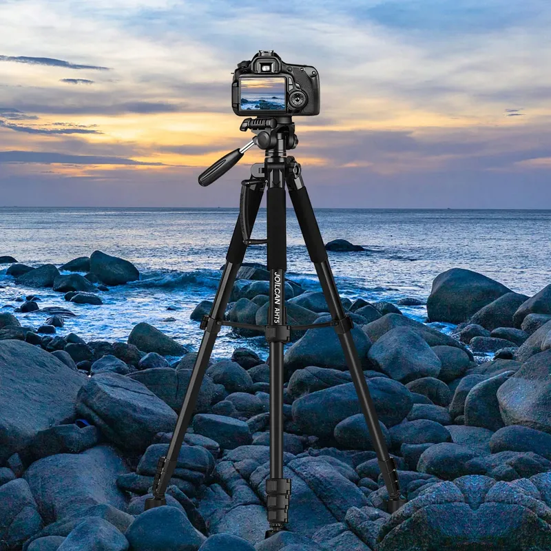 JOILCAN Camerastatief 187cm Aluminium Met Kop En Telefoonhouder — foto 7