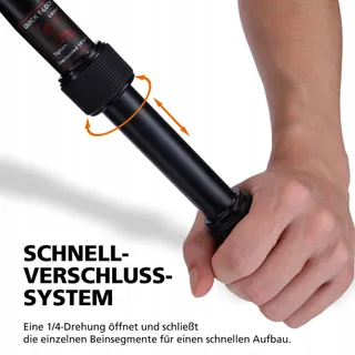 ROLLEI C5I Licht Fotostatief Aluminium Oranje — miniatuur 5