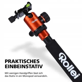 ROLLEI C5I Licht Fotostatief Aluminium Oranje — miniatuur 6