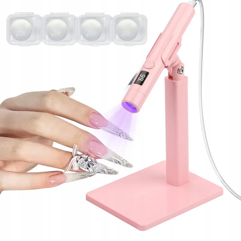 Mini UV LED Nagellamp voor Gel Lak en Stempels Roze — foto 1