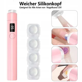 Mini UV LED Nagellamp voor Gel Lak en Stempels Roze — miniatuur 4
