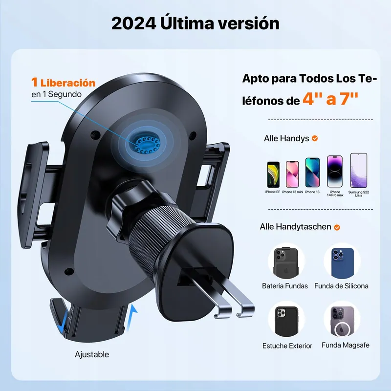 MIRACASE Telefoonhouder Auto Ventilatie iPhone Samsung — foto 6
