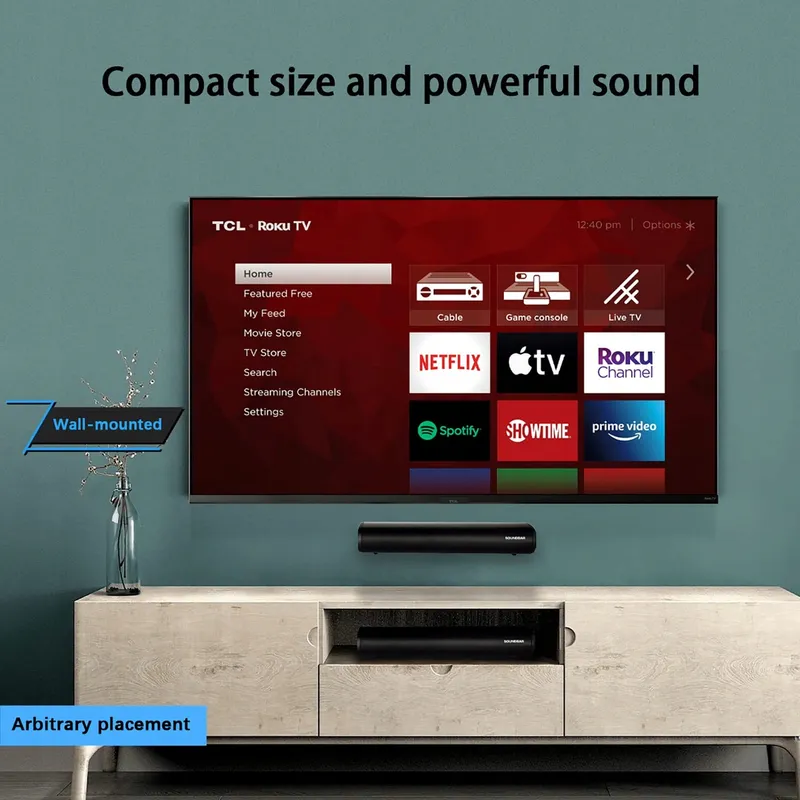 Bluetooth Compacte Soundbar voor TV PC met Afstandsbediening 3 EQ — foto 3