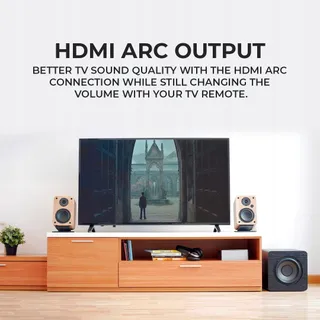 VULKKANO A4 ARC Actieve Speakers Bluetooth 5.0 HDMI USB Zwart — miniatuur 5