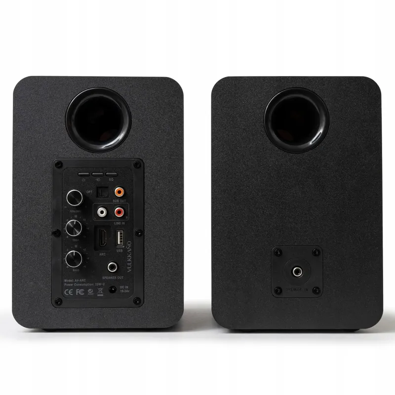 VULKKANO A4 ARC Actieve Speakers Bluetooth 5.0 HDMI USB Zwart — foto 2