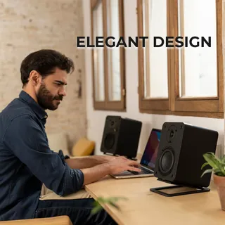 VULKKANO A4 ARC Actieve Speakers Bluetooth 5.0 HDMI USB Zwart — miniatuur 7