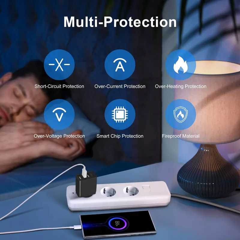 ARCCRA USB Oplader 15W 3-Poorts Adapter Android — foto 4