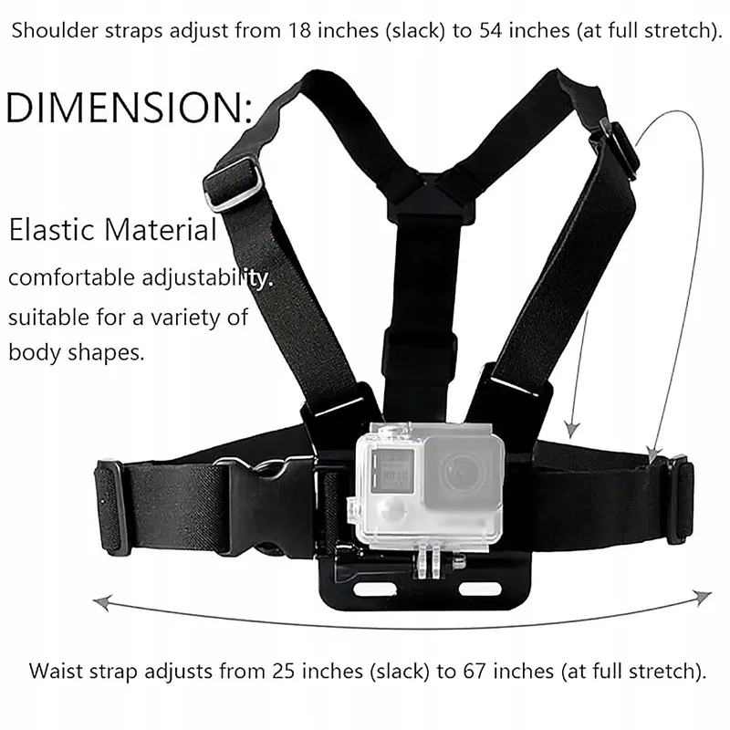 TEKCAM Accessoireset Actiecamera Hoofdband Houder GoPro — foto 3