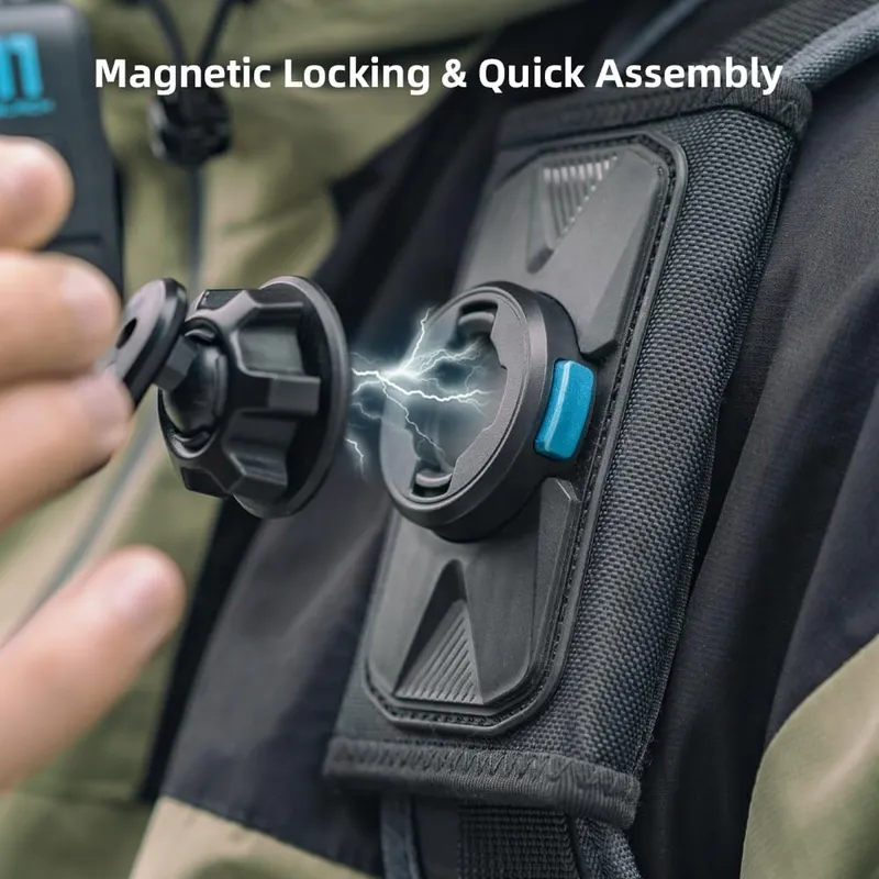 SUREWO Magnetische Rugzakhouder 360° GoPro DJI Osmo Action — foto 3