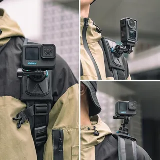 SUREWO Magnetische Rugzakhouder 360° GoPro DJI Osmo Action — miniatuur 8