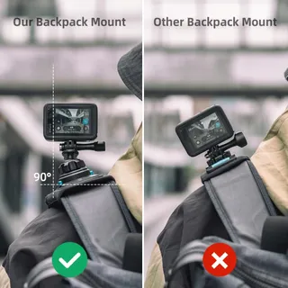 SUREWO Magnetische Rugzakhouder 360° GoPro DJI Osmo Action — miniatuur 6
