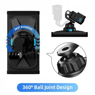 SUREWO Magnetische Rugzakhouder 360° GoPro DJI Osmo Action — miniatuur 5