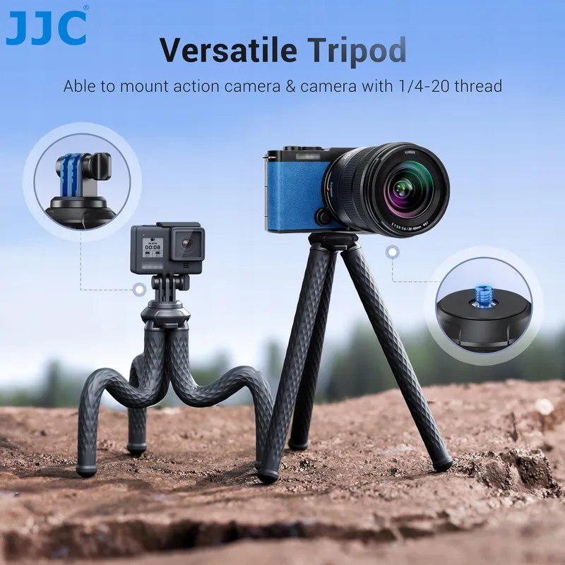 JJC Flexibel Octopusstatief Camera Telefoon iPhone 16-12 — foto 4