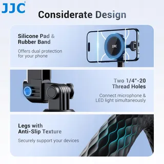 JJC Flexibel Octopusstatief Camera Telefoon iPhone 16-12 — miniatuur 7