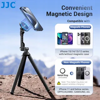 JJC Flexibel Octopusstatief Camera Telefoon iPhone 16-12 — miniatuur 6
