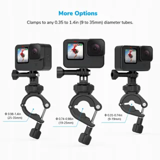 SAMETOP Fiets Motorfietshouder 360 Voor GoPro DJI Osmo — miniatuur 3
