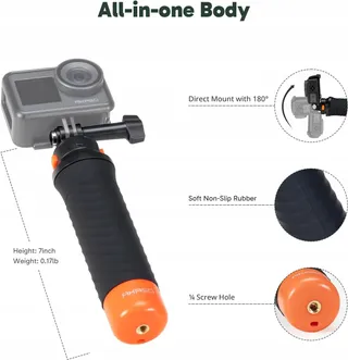 AKASO Drijvende Handgreep Actiecamera Onderwater — miniatuur 2