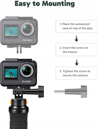 AKASO Drijvende Handgreep Actiecamera Onderwater — miniatuur 4