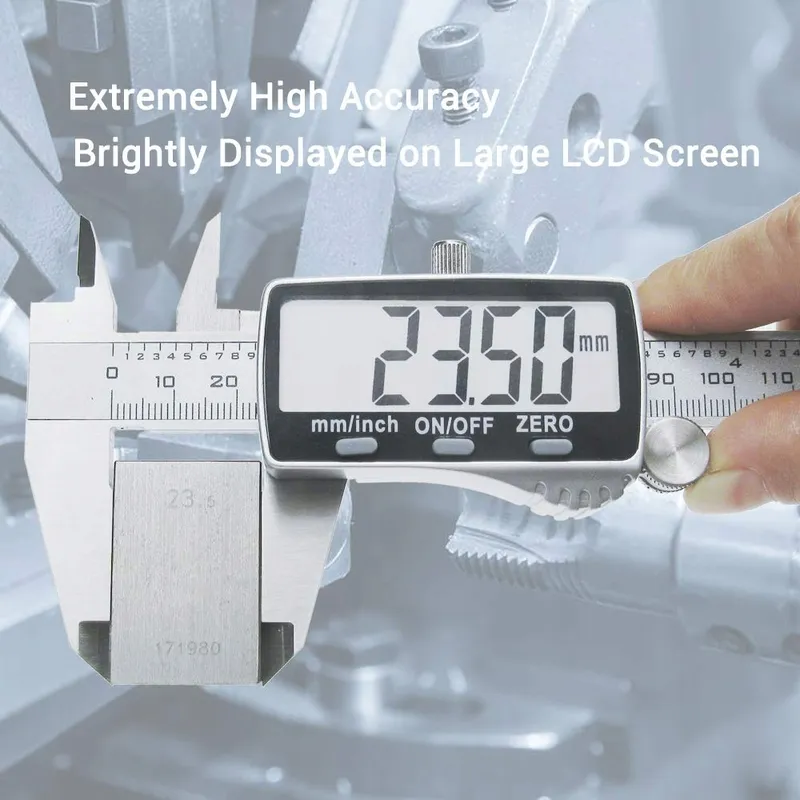 VODLBOV Digitale Schuifmaat 150mm Hoge Precisie RVS LCD — foto 3