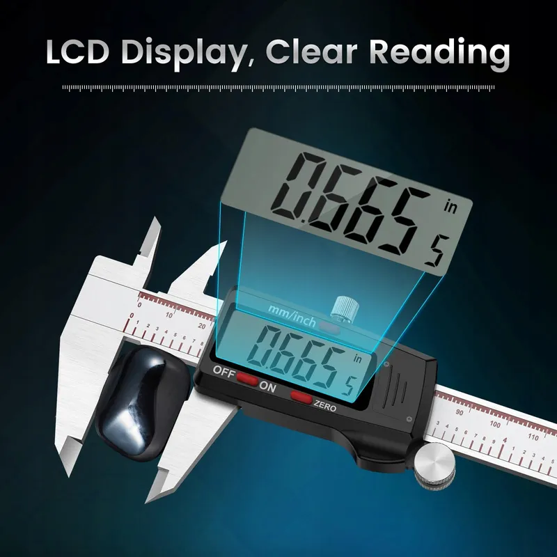 HOUSOLUTION Digitale Schuifmaat 6" LCD RVS Juweliers Timmerlieden — foto 6