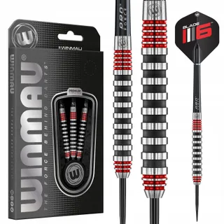 WINMAU Professionele Softtip Darts Wolfraam 22g met Flights — miniatuur 1