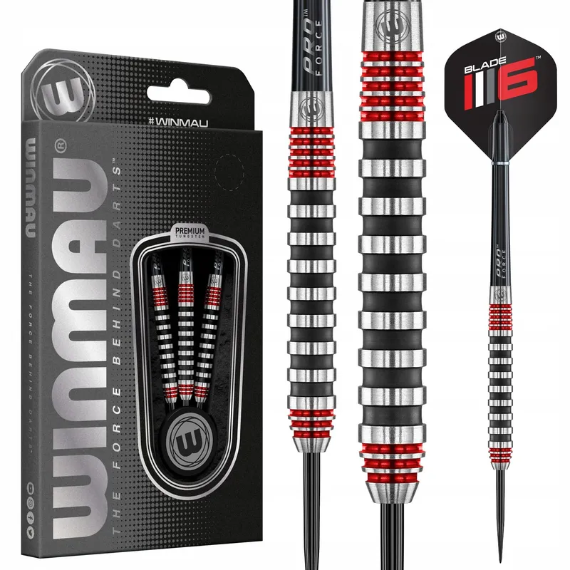 WINMAU Professionele Softtip Darts Wolfraam 22g met Flights — foto 1