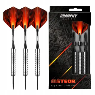 CHAMPIFY Meteor Messing Dartset 23g Stalen Punten 3 Darts — miniatuur 1