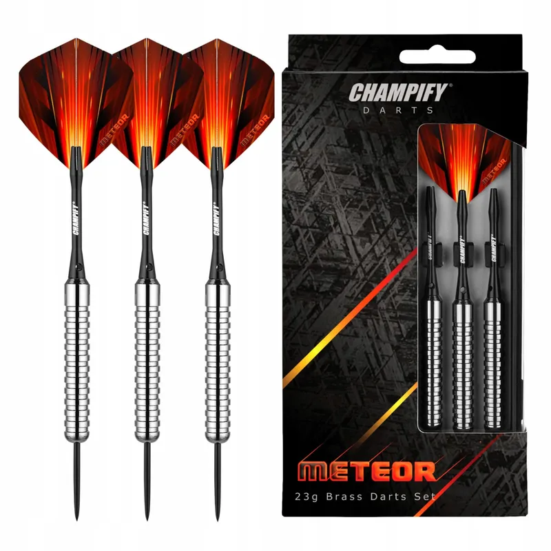 CHAMPIFY Meteor Messing Dartset 23g Stalen Punten 3 Darts — foto 1