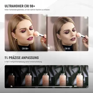 NEEWER LED Beautylicht met Telefoonhouder Make-up Set — miniatuur 3