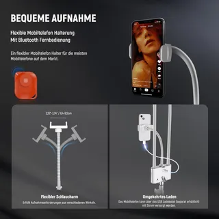 NEEWER LED Beautylicht met Telefoonhouder Make-up Set — miniatuur 6