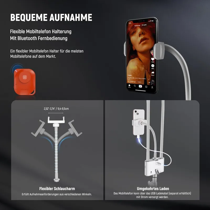 NEEWER LED Beautylicht met Telefoonhouder Make-up Set — foto 6
