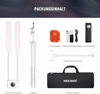 NEEWER LED Beautylicht met Telefoonhouder Make-up Set — miniatuur 9