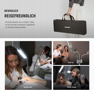 NEEWER LED Beautylicht met Telefoonhouder Make-up Set — miniatuur 8