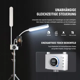 NEEWER LED Beautylicht met Telefoonhouder Make-up Set — miniatuur 4