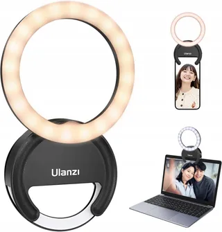 ULANZI 4" Ringlicht Selfie 3 Kleurtemperaturen 5 Standen — miniatuur 1