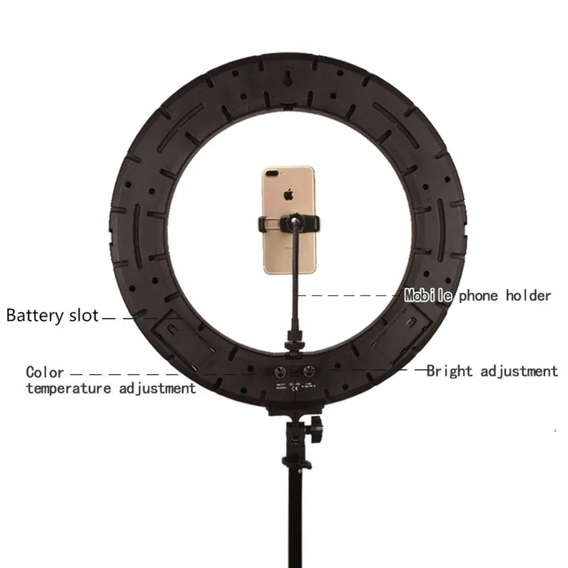 GSKAIWEN 18" 60W LED Ringlicht Make-up Fotografie — foto 7