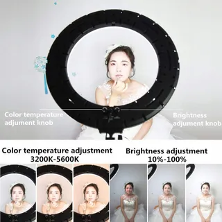 GSKAIWEN 18" 60W LED Ringlicht Make-up Fotografie — miniatuur 4
