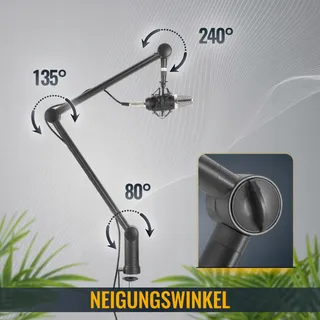 RICOO MS061 Microfoonarm Universeel Podcast Streaming Gaming — miniatuur 4