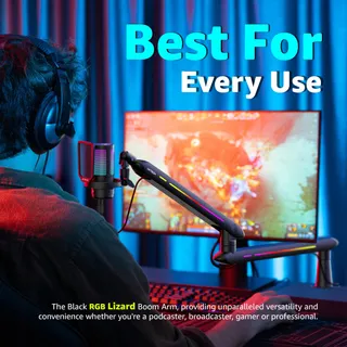 IXTECH Laag Profiel Microfoonarm RGB Bureauklem Podcast — miniatuur 6
