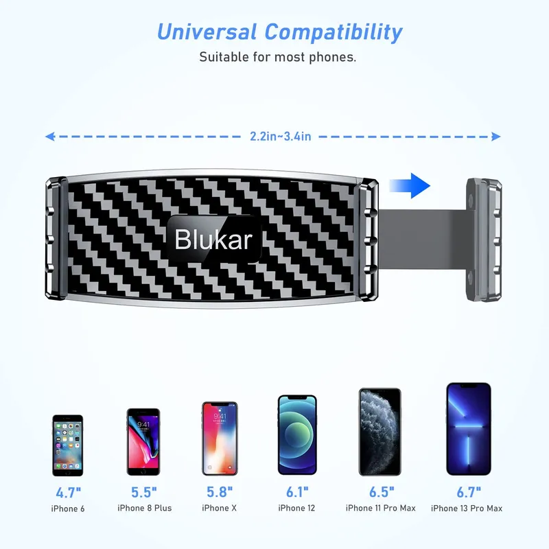 BLUKAR Autohouder Universeel 360° iPhone Galaxy Mate — foto 6