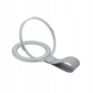 NOOMII Magnetische Ringhouder 360° iPhone Samsung Zilver — miniatuur 1
