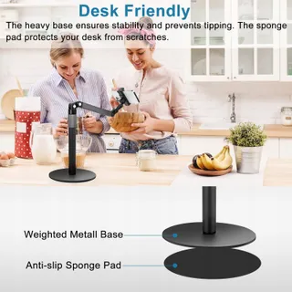 Universele Telefoonhouder Bureaustatief 360° iPhone Samsung Huawei — miniatuur 4