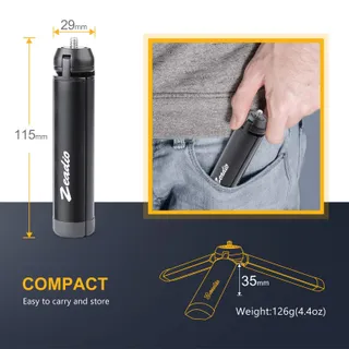 ZEADIO Metalen Mini Statief Smooth 4 Osmo Mobile Vimble 2 — miniatuur 6