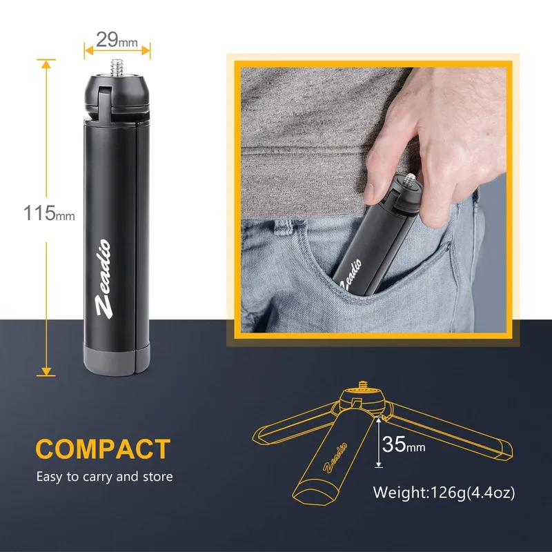 ZEADIO Metalen Mini Statief Smooth 4 Osmo Mobile Vimble 2 — foto 6