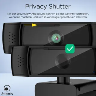 ATLANTIS Webcam 2K 5MP Autofocus Microfoon USB Videobellen — miniatuur 7