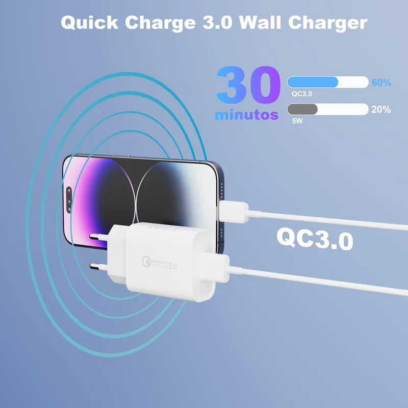 Universele USB Oplader Snelladen 3A Android Telefoons — foto 2