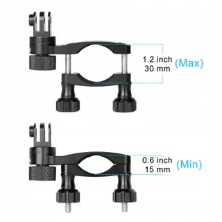 HSU Aluminium Fietshouder GoPro Hero Actiecamera 360° — miniatuur 6